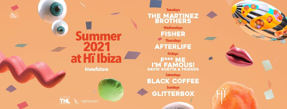 Hi Ibiza Seizoen 2021 Officiële kalender