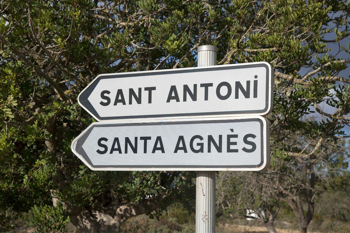 SAN ANTONI naar SANTA AGNES IBIZA